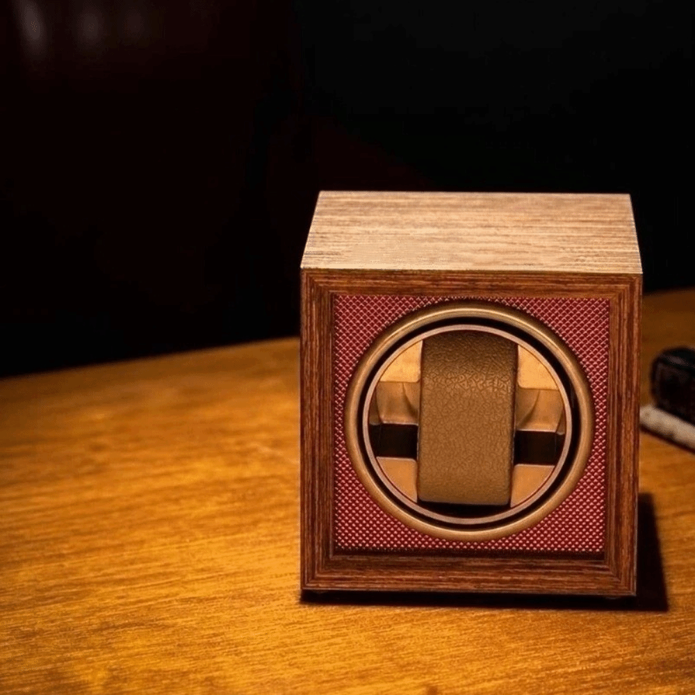 Watch Winder Single - Kotak Jam Tangan Otomatis dengan Motor