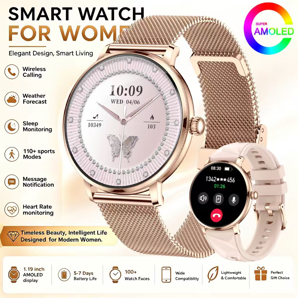 Smartwatch Stylish Watches For Women - Model 2026 Jam Tangan Pintar Bergaya