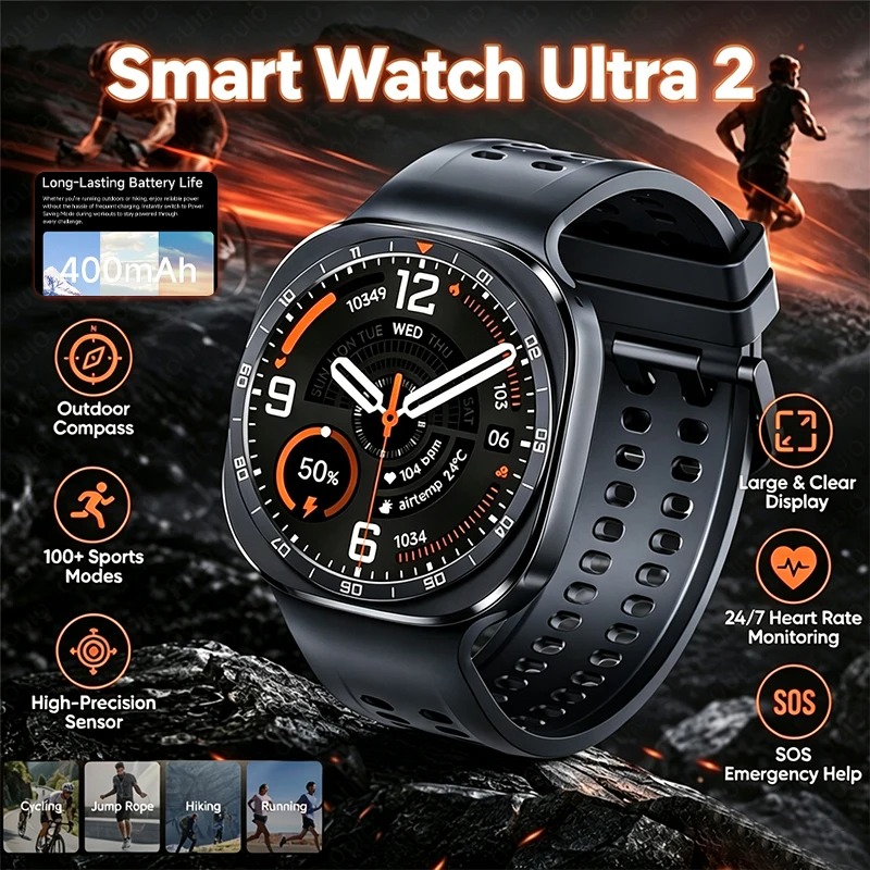 Smartwatch Watches With Bluetooth - Jam Tangan Pintar Ultra 2 Terbaru