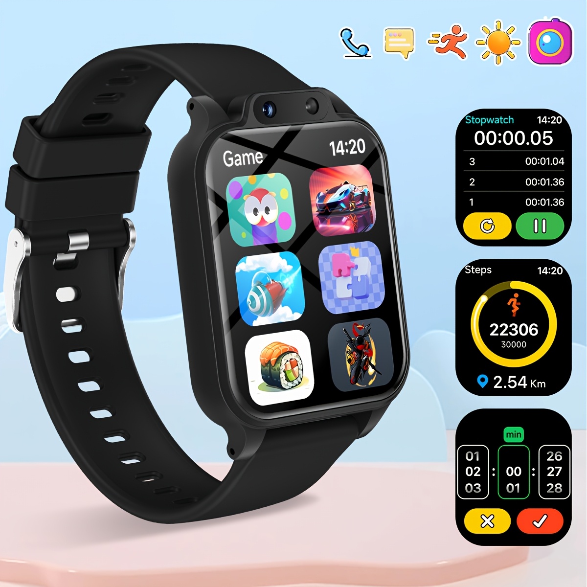 Smartwatch Digital Watches For Kids - Jam Tangan Pintar Anak dengan 18
