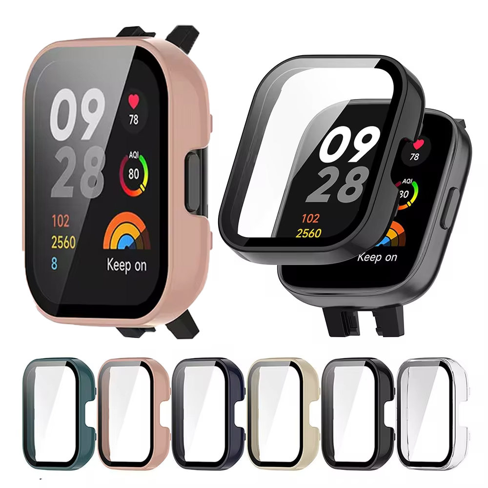 Smartwatch Redmi Watches - Casing pelindung + kaca Tempered, aksesori