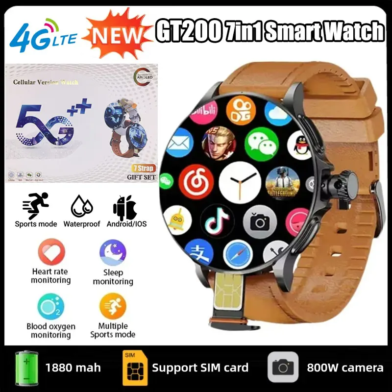 Smartwatch Watches For Men With Gps - Jam Tangan Pintar GT200 5G, Layar