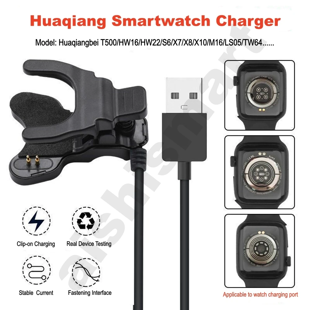 Klip Charger 2pin 3pin 3mm 4mm - Watch X7 ulasan dan harga