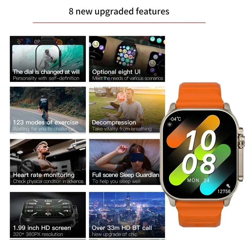 Jam Tangan Baru T10 Ultra Smar - Smartwatch Watches For Girls ulasan dan harga