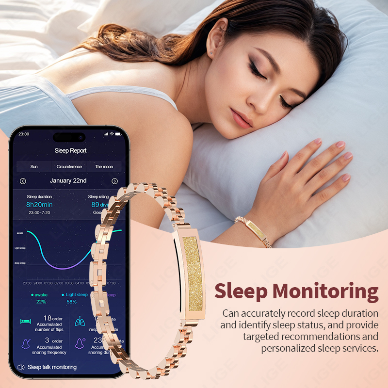 LIGE Gelang Pintar Baru Perhia - Smartwatch Stylish Watches For Women ulasan dan harga