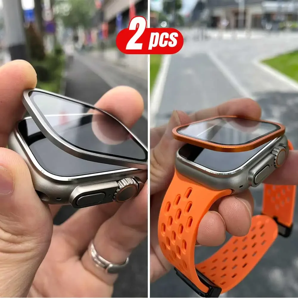 2 Buah Bingkai Logam Titanium  - Smartwatch Apple Watches For Women ulasan dan harga