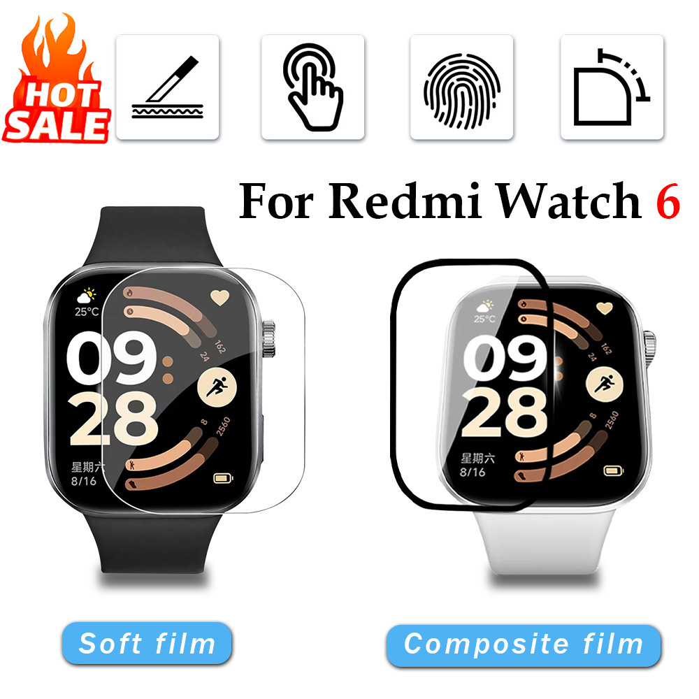 1-5 Buah Film Lembut untuk Xia - Smartwatch Redmi Watches ulasan dan harga