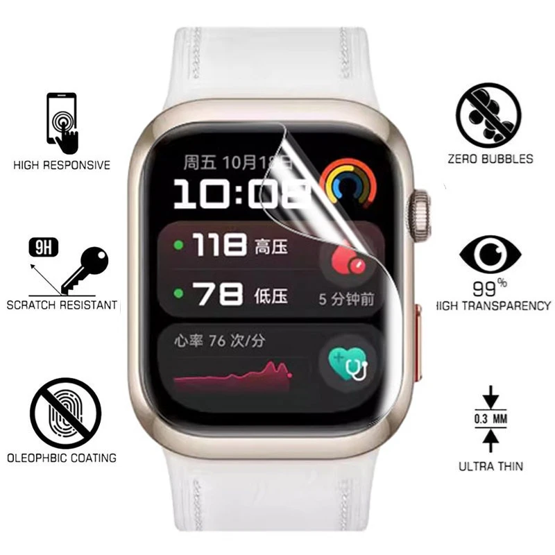 Film hidrogel TPU untuk jam ta - Smart Watch Screen Protector ulasan dan harga