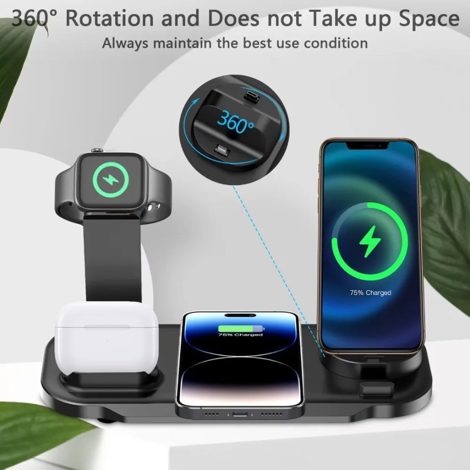 Stasiun Pengisian Daya Nirkabe - Smartwatch Watches For Iphone ulasan dan harga