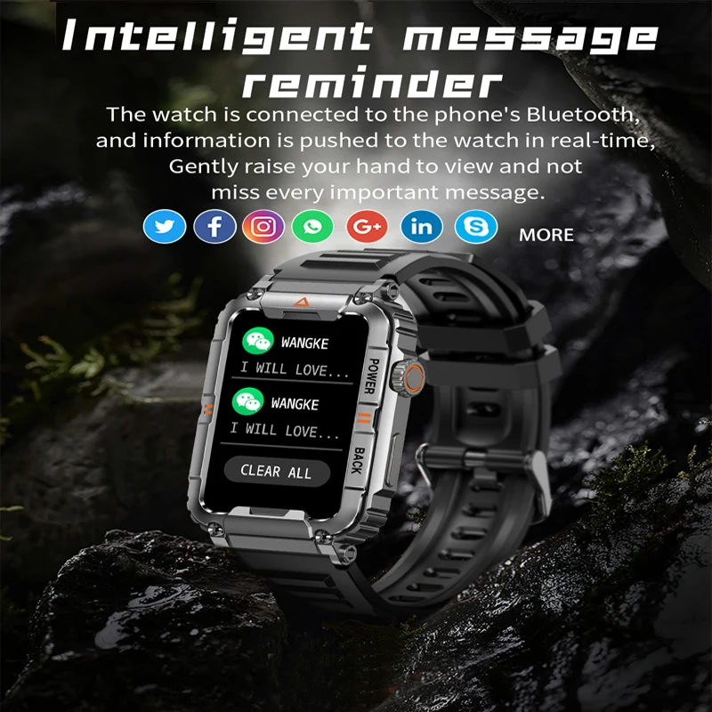 Jam Tangan Pintar Militer Outd - Smartwatch Watches For Men With Gps ulasan dan harga