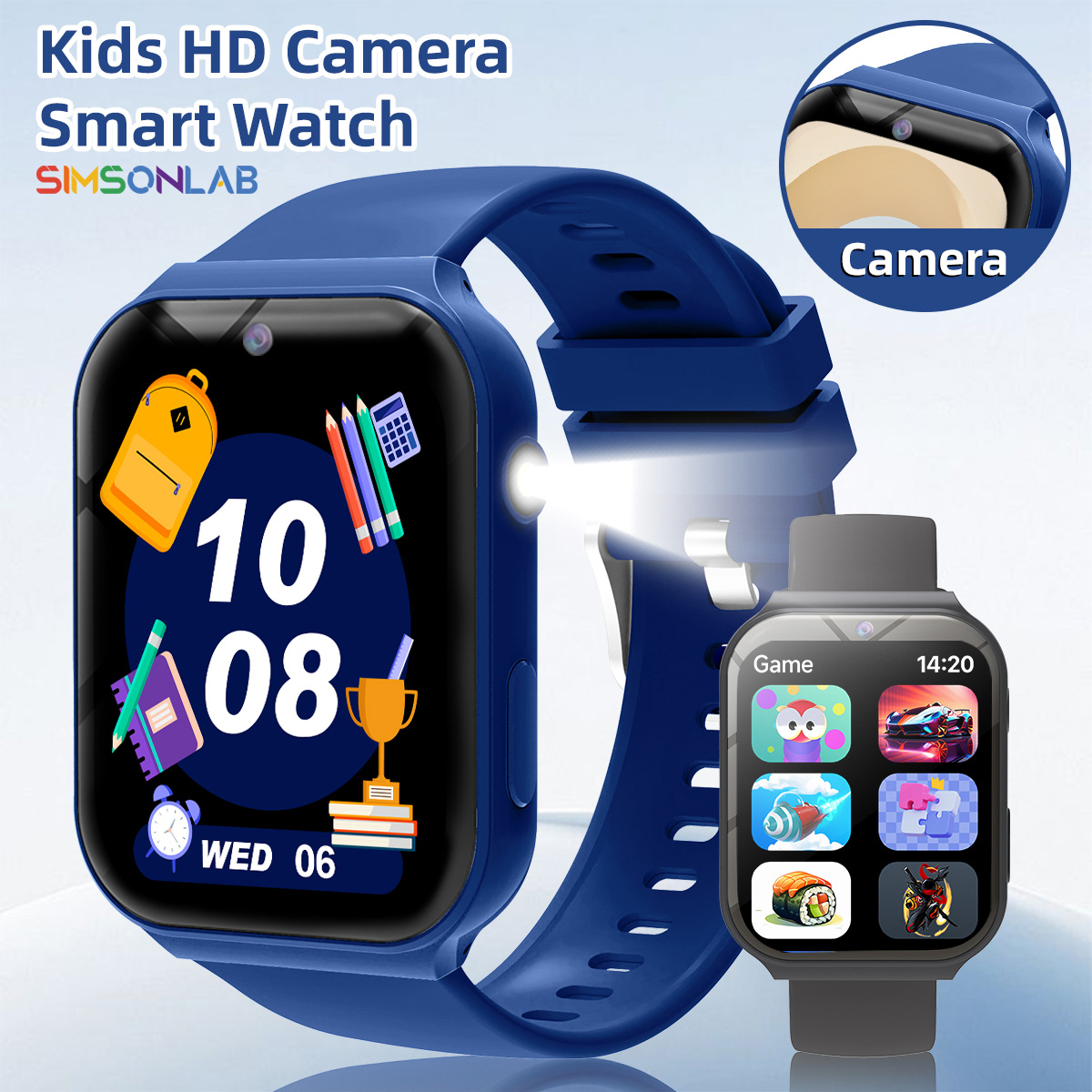 Jam Tangan Pintar Anak HD Kame - Smartwatch Digital Watches For Kids ulasan dan harga