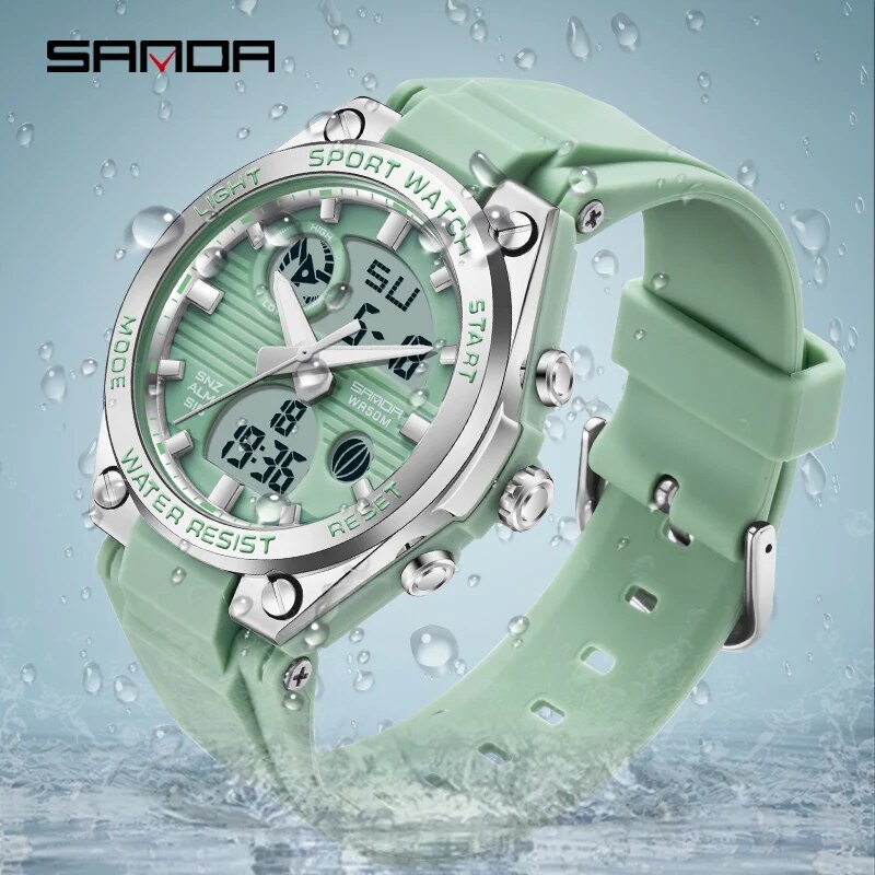 SANDA jam tangan Digital LED w - Minimalist Thin Watch ulasan dan harga