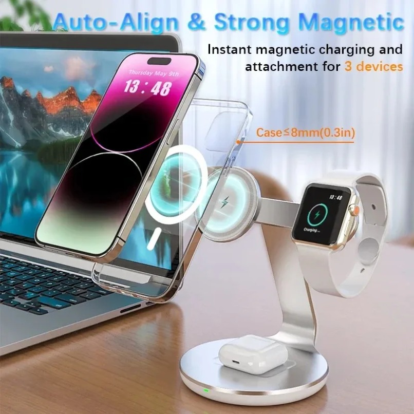 Stasiun Pengisian Daya Nirkabe - Smartwatch Watches For Iphone ulasan dan harga