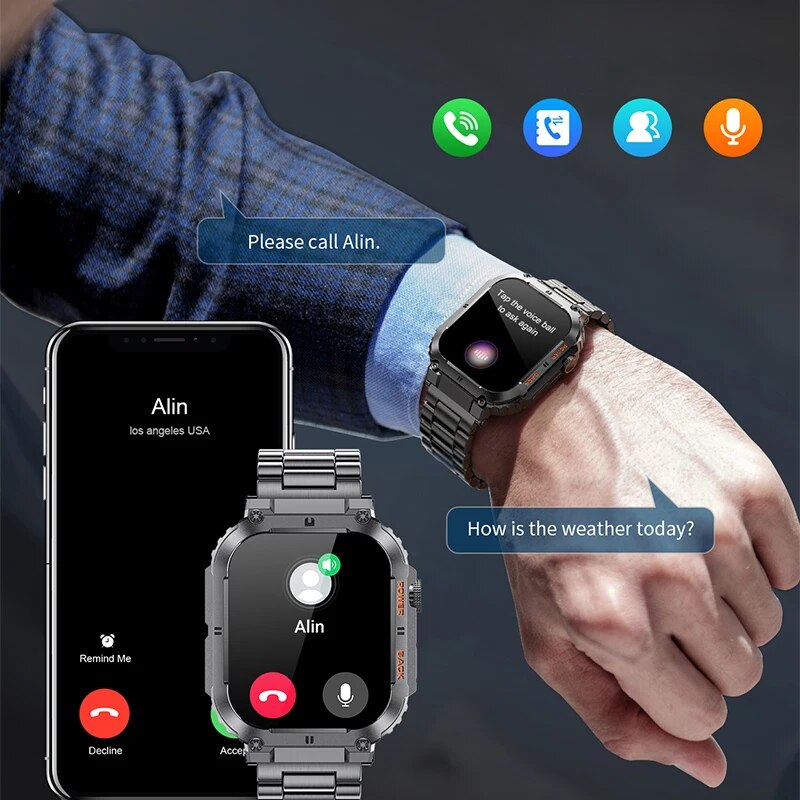 LIGE jam tangan cerdas pria, j - Smartwatch Watches With Bluetooth ulasan dan harga