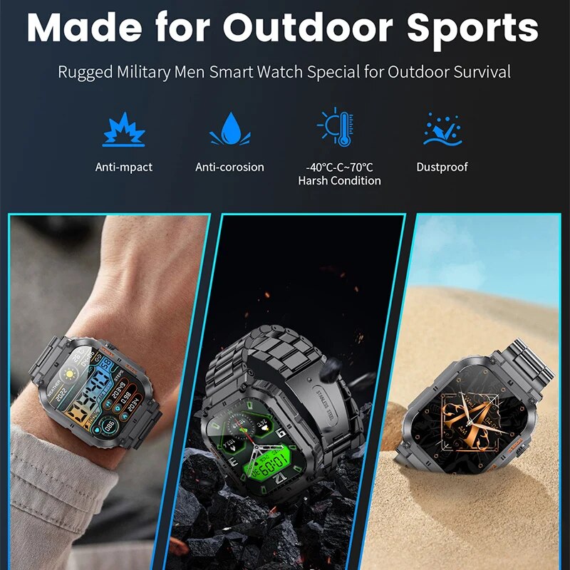 LIGE jam tangan cerdas pria, j - Smartwatch Watches With Bluetooth ulasan dan harga