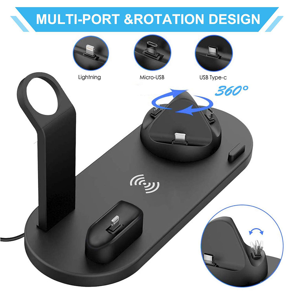 7 in 1 Wireless Charger Stand  - Smartwatch Watches For Iphone ulasan dan harga