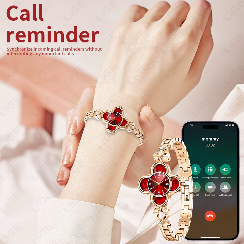 LIGE Jam Tangan Pintar Kuarsa  - Smartwatch Digital Watches For Women ulasan dan harga