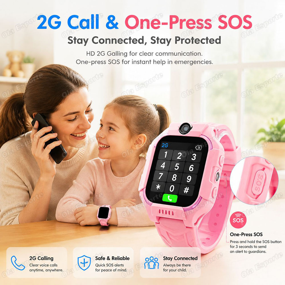Jam Tangan Pintar GPS Anak 5G  - Smartwatch Digital Watches For Kids ulasan dan harga