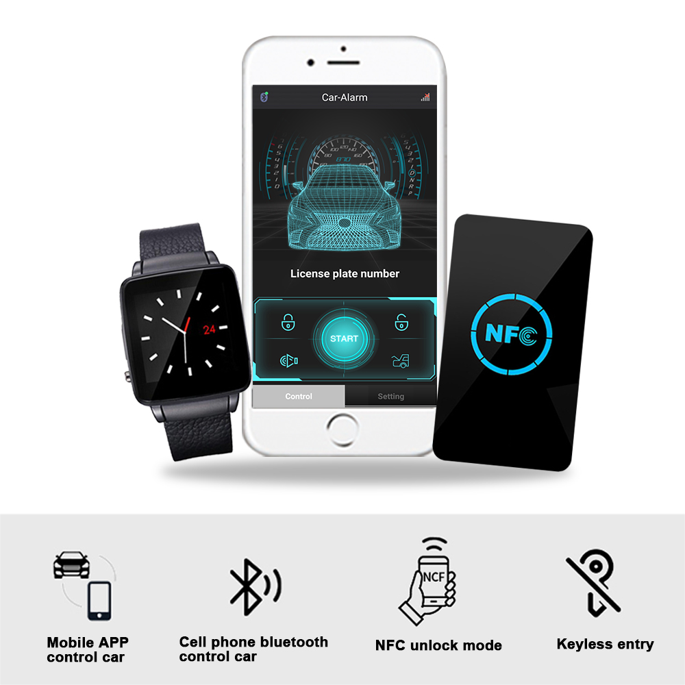 Jam tangan ponsel NFC yang dim - Smartwatch Watches With Bluetooth ulasan dan harga