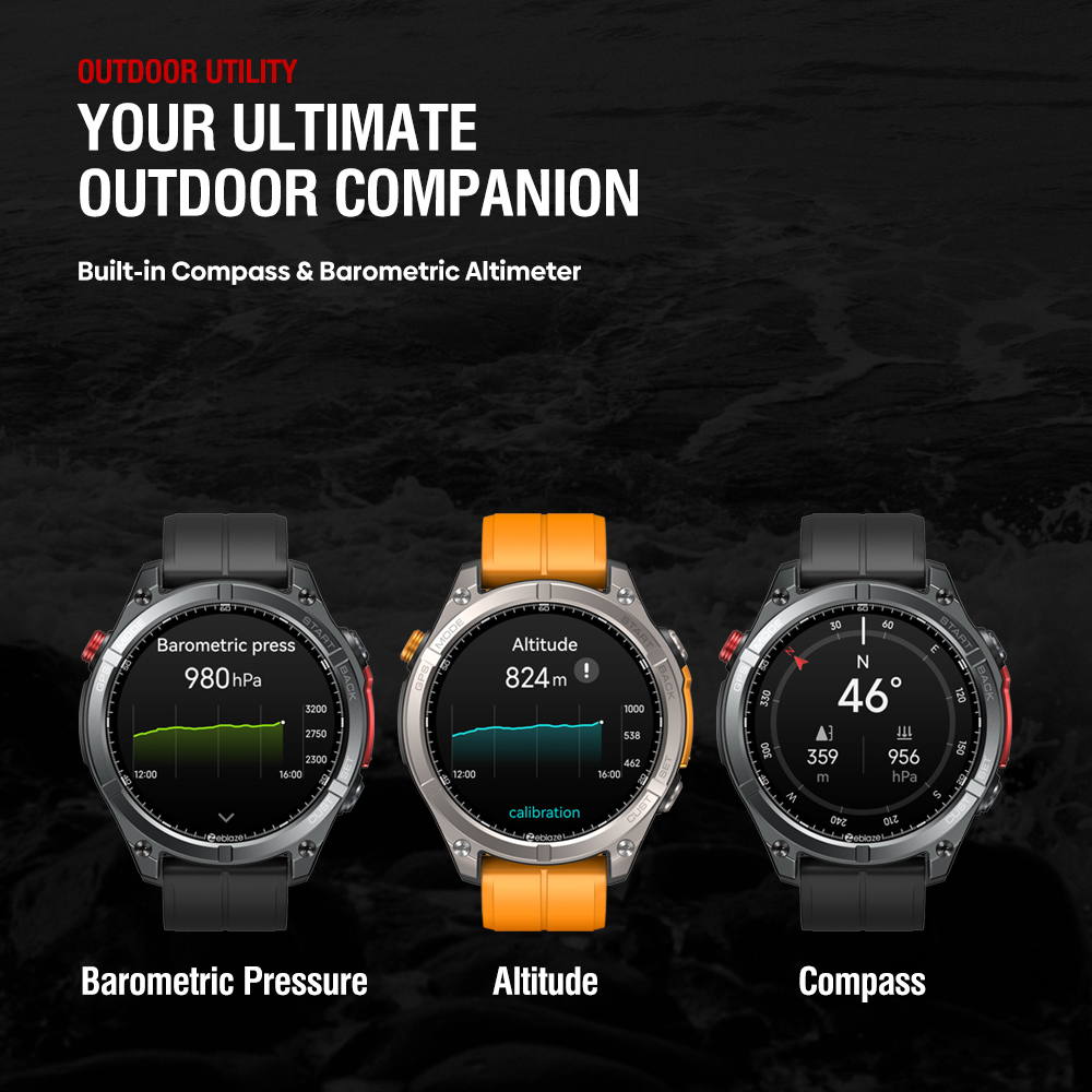 Zeblaze Stratos 4 Jam Tangan P - Altimeter Compass Watch ulasan dan harga