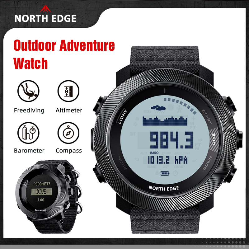 NORTH EDGE APACHE-D Jam Tangan - Altimeter Compass Watch ulasan dan harga