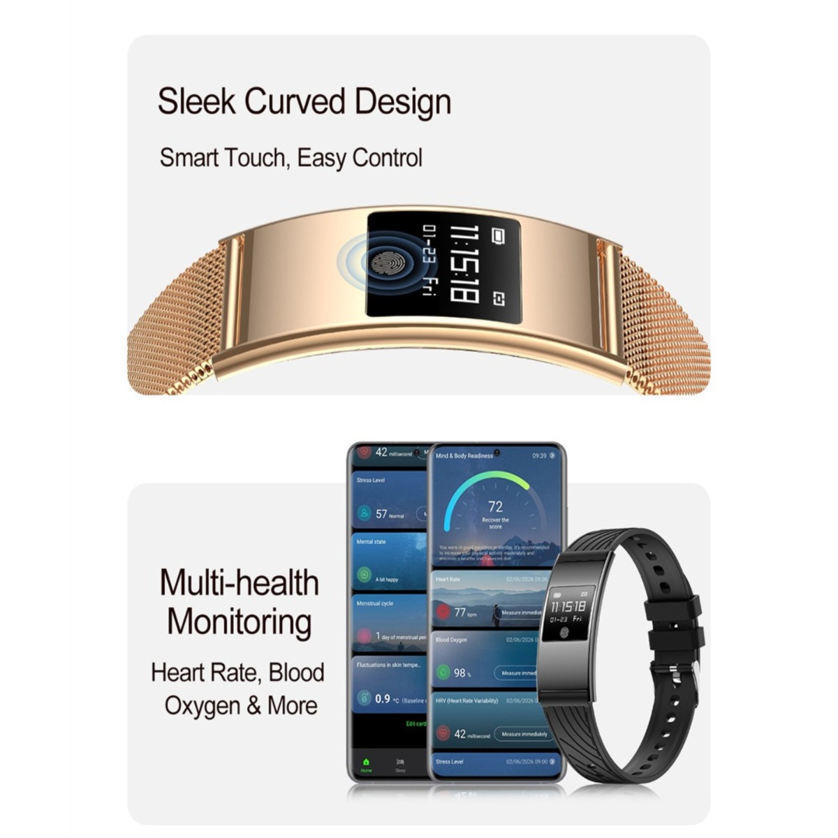 Jam Tangan Pintar Ultra-Slim S - Smartwatch Stylish Watches For Women ulasan dan harga