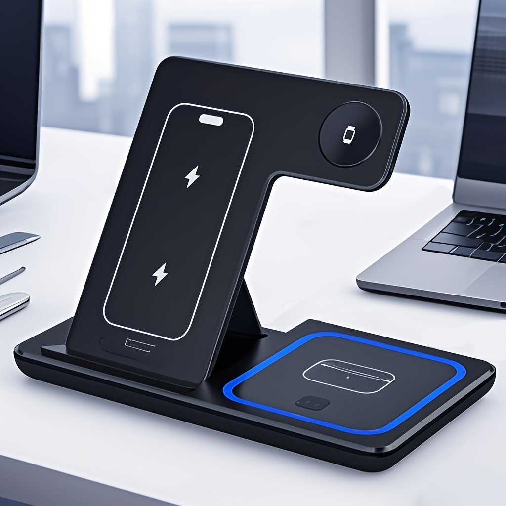 Pengisi Daya Nirkabel Lipat 3- - Smartwatch Watches For Iphone ulasan dan harga