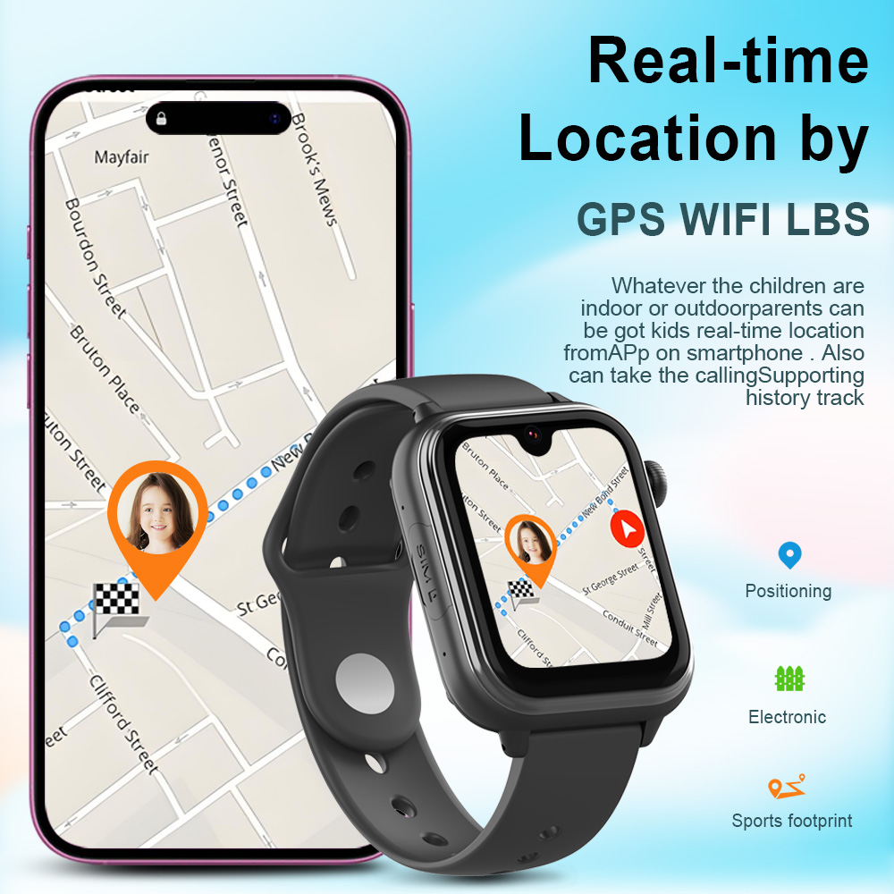 Jam Tangan Pintar GPS Wonlex K - Smartwatch Digital Watches For Kids ulasan dan harga