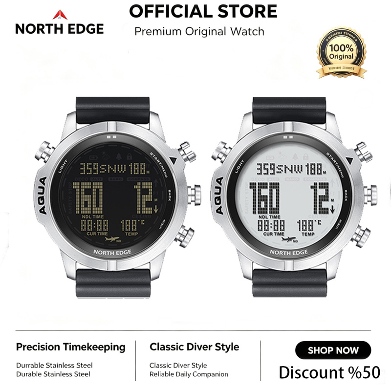 Jam Tangan Digital Pria NORTH  - Altimeter Compass Watch ulasan dan harga